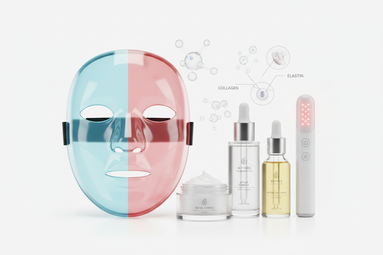 Light Therapy and Skincare Actives: A Guide to Safe Usage