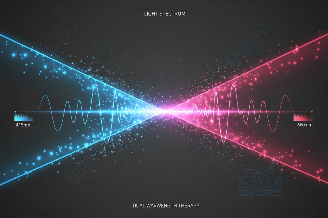 The Science of the Stack: Why Combining 415nm Blue and 660nm Red Light is Essential