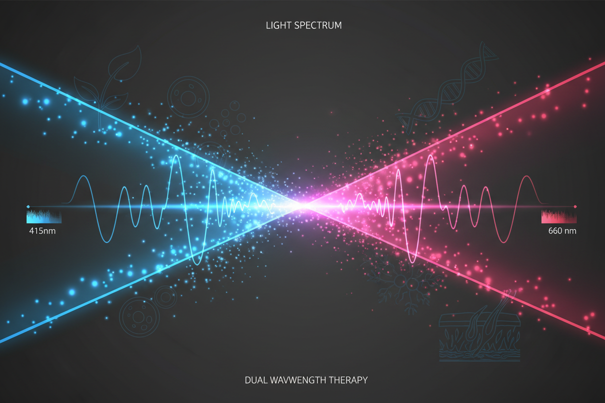 The Science of the Stack: Why Combining 415nm Blue and 660nm Red Light is Essential
