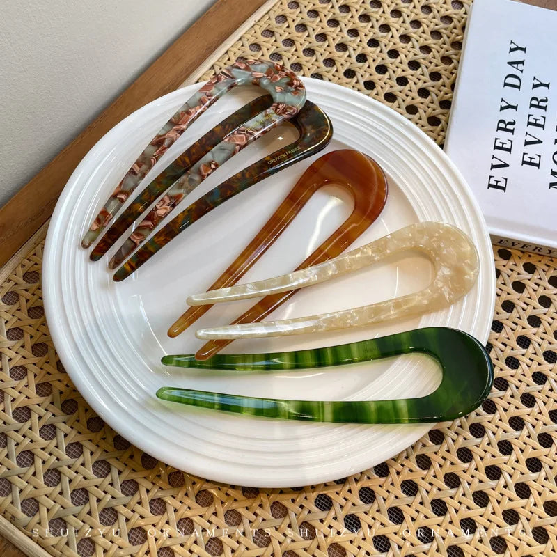 Parisian  U-shaped Hair Fork Clip